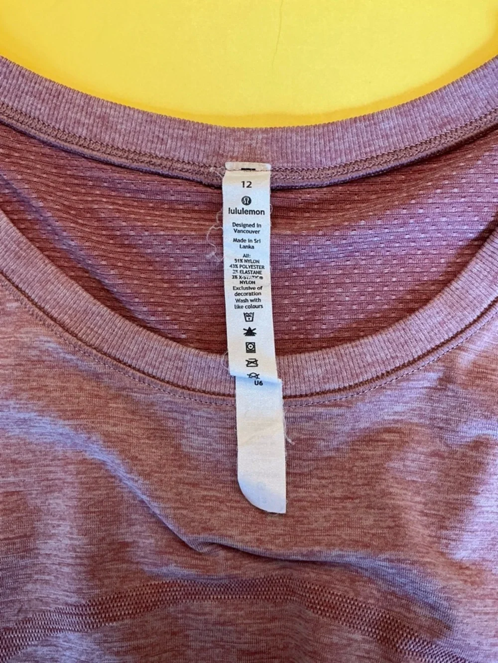 Lululemon Swiftly Relaxed Fit Tank Top in Cherry Tint sz 12